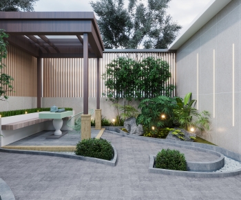 Modern Courtyard/landscape-ID:643795013