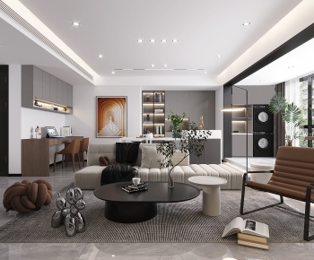 Modern A Living Room-ID:446911108