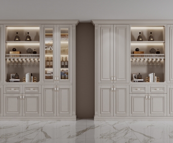 American Style Wine Cabinet-ID:597078083