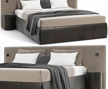 Modern Double Bed-ID:808044919