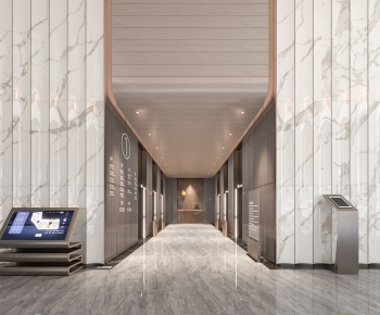 Modern Corridor/elevator Hall-ID:863182073