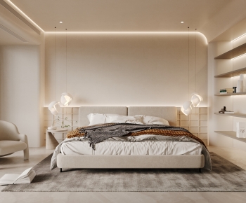 Modern Wabi-sabi Style Bedroom-ID:109369994