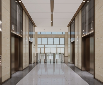 Modern Office Elevator Hall-ID:959146025