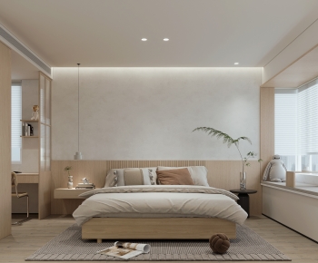Modern Wabi-sabi Style Bedroom-ID:219424961