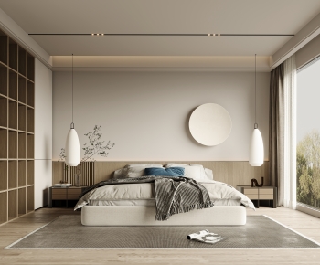 Modern Wabi-sabi Style Bedroom-ID:487219107