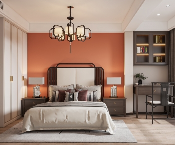 New Chinese Style Bedroom-ID:116606956