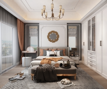 Simple European Style Bedroom-ID:331785924