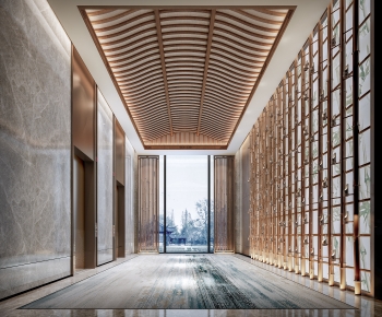 New Chinese Style Elevator Hall-ID:205535892
