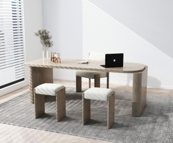 Wabi-sabi Style Computer Desk And Chair-ID:783869987