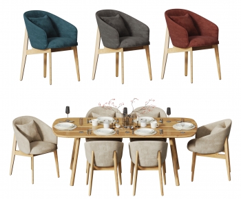 Nordic Style Dining Table And Chairs-ID:867820985