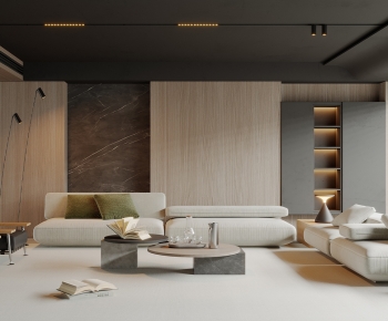 Modern Wabi-sabi Style A Living Room-ID:583661081