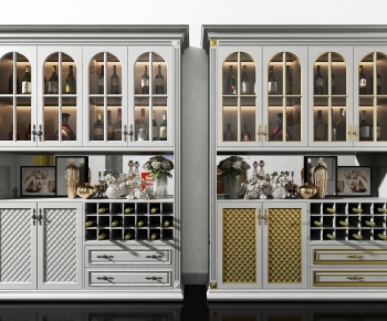 Simple European Style Wine Cabinet-ID:340200902