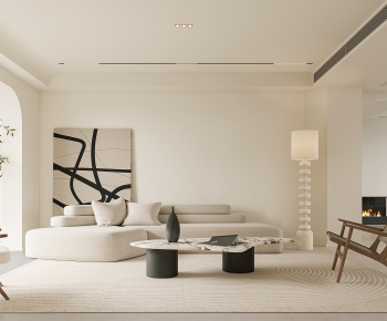 Wabi-sabi Style A Living Room-ID:946302891