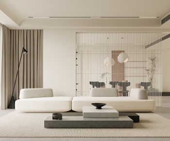 Wabi-sabi Style A Living Room-ID:724514967