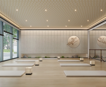 New Chinese Style Yoga Room-ID:616249089