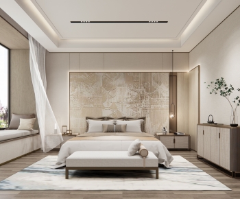 New Chinese Style Bedroom-ID:885288004