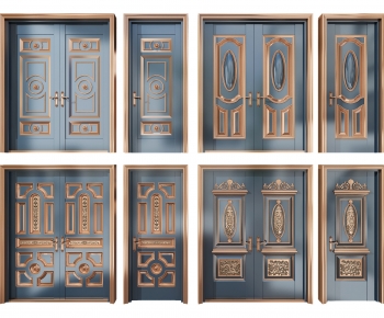 European Style Classical Style Double Door-ID:301457889