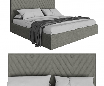 Modern Double Bed-ID:958615063