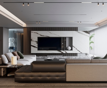 Modern A Living Room-ID:642010935