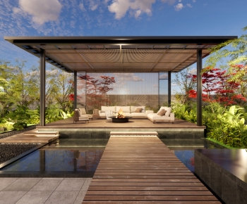 New Chinese Style Courtyard/landscape-ID:563294891