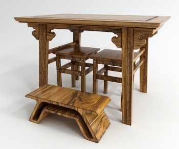 Chinese Style Leisure Table And Chair-ID:756599906