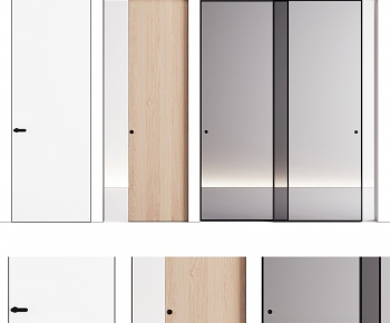 Modern Solid Wood Door-ID:587579013
