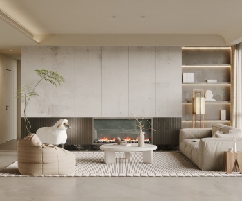Wabi-sabi Style A Living Room-ID:996718887
