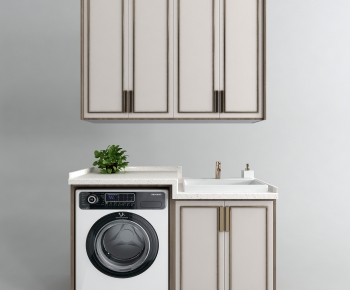 New Chinese Style Laundry Cabinet-ID:467011934
