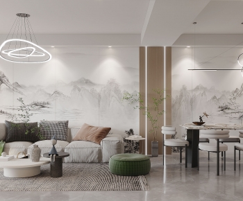 Modern A Living Room-ID:972115046