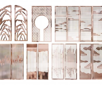 New Chinese Style Metal Screen Partition-ID:150602106