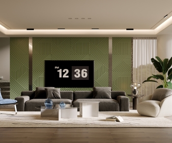 Modern A Living Room-ID:827611928