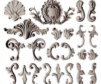 Simple European Style Carving-ID:609910969