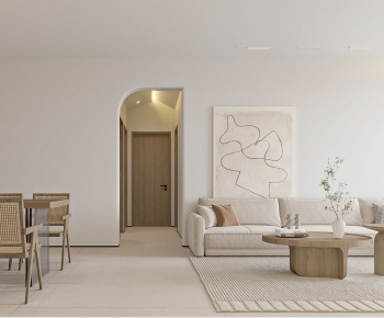Wabi-sabi Style A Living Room-ID:697484977