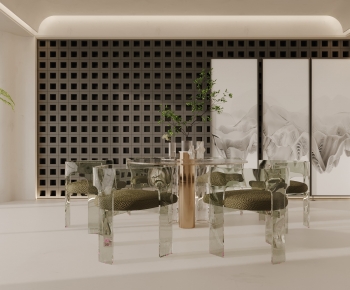 Modern Wabi-sabi Style Dining Room-ID:981753114