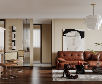 Modern Wabi-sabi Style A Living Room-ID:150659081