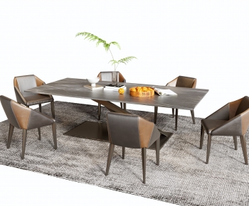 Modern Dining Table And Chairs-ID:610799075