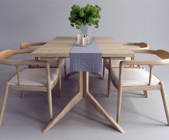 New Chinese Style Dining Table And Chairs-ID:992040632