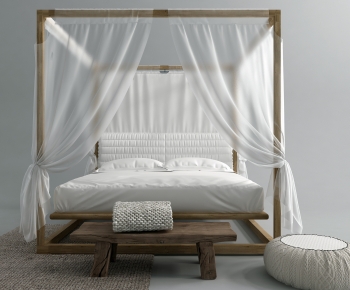 Modern Double Bed-ID:608789928