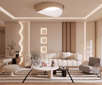 Wabi-sabi Style A Living Room-ID:867825989