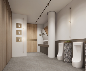 Wabi-sabi Style Office Toilet-ID:482952129
