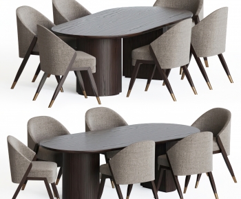 Modern Dining Table And Chairs-ID:741105081
