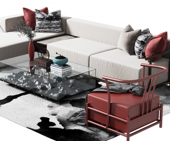 New Chinese Style Sofa Combination-ID:524299179