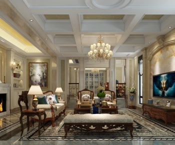 European Style Classical Style A Living Room-ID:821108109