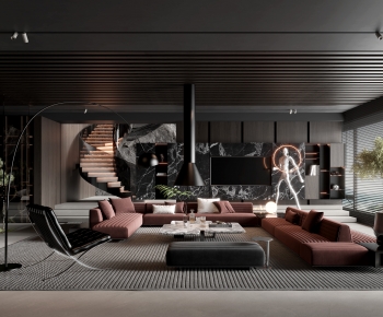 Modern A Living Room-ID:408560996