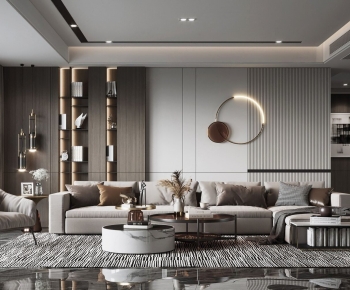 Modern A Living Room-ID:285954005