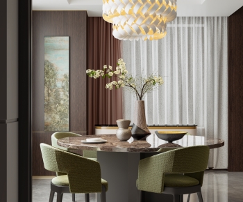 New Chinese Style Dining Room-ID:257443905