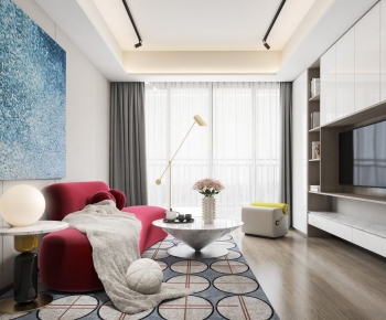 Modern A Living Room-ID:989787105