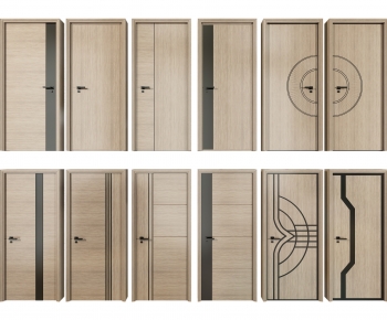 Post Modern Style Solid Wood Door-ID:629558099