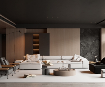 Modern Wabi-sabi Style A Living Room-ID:797318942