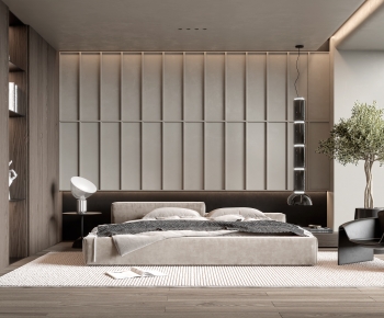 Modern Wabi-sabi Style Bedroom-ID:210474015